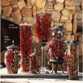 Red Berry Fern Candle Collection